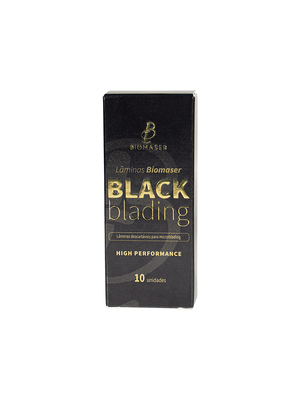 LÂMINAS BIOMASER BLACK (0,18MM) COM 10 UNIDADES