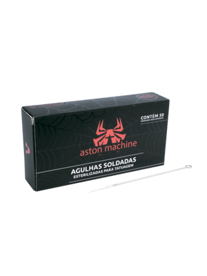 AGULHAS SOLDADAS ASTON (RM - 0,35MM) COM 50 UNIDADES