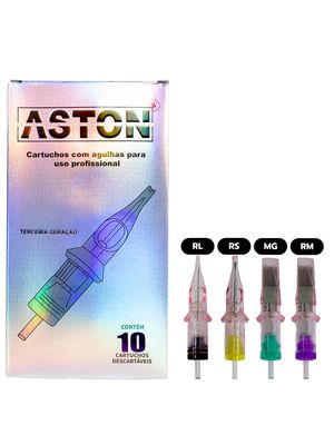 CARTUCHOS ASTON 3º GERAÇÃO (RL - 0,30MM) COM 10 UNIDADES