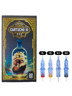 CARTUCHOS POSEIDON V3 PRÓ (RL - 0,30MM) COM 20 UNIDADES