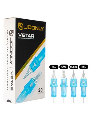 CARTUCHOS JC ONLY (RLTXL - 0,25MM) COM 20 UNIDADES