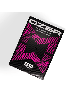 PAPEL TÉRMICO OZER TATOO STENCIL COM 50 UNIDADES