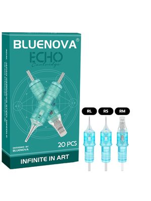 CARTUCHOS BLUENOVA ECHO (RL - 0,25MM) COM 20 UNIDADES