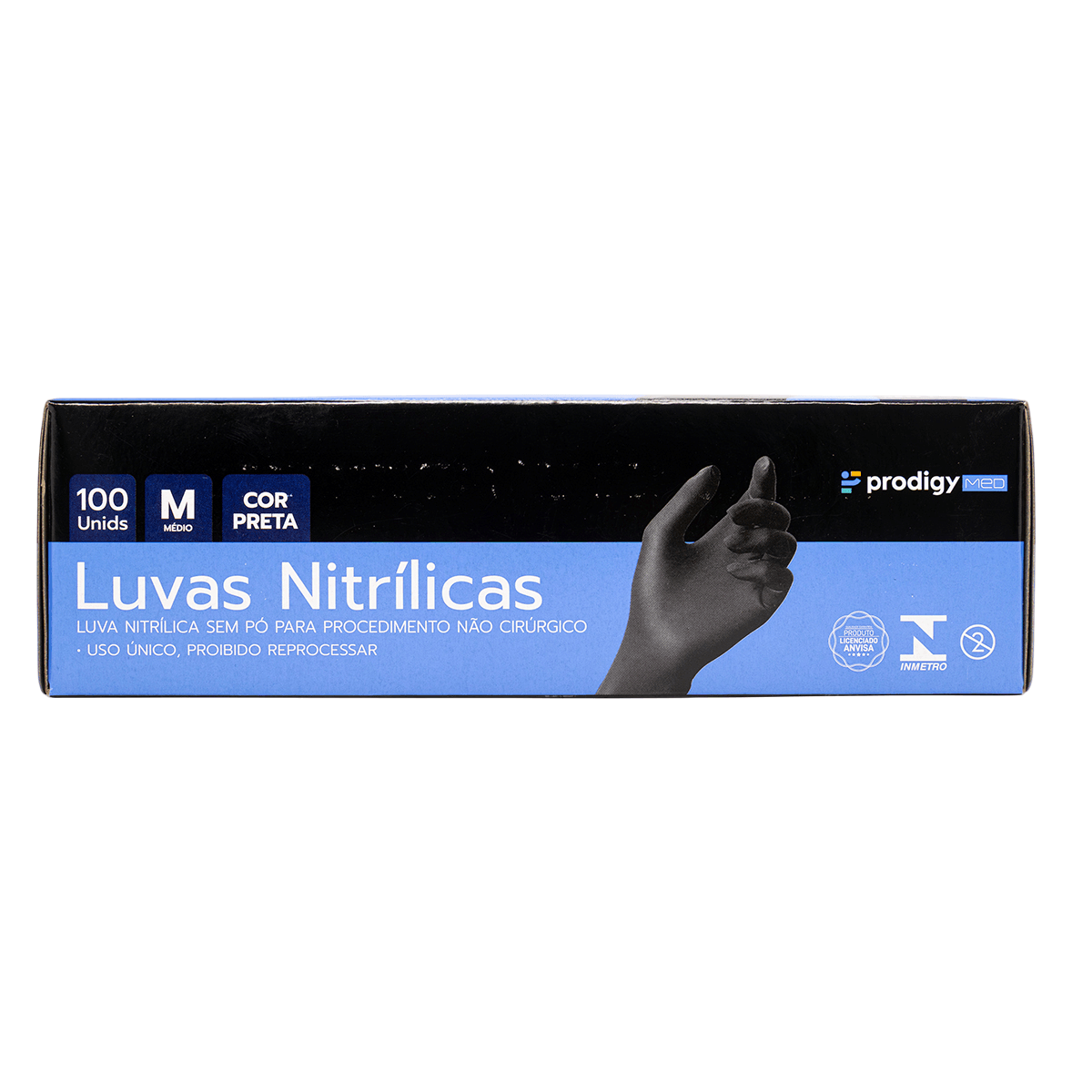 LUVAS NITRÍLICAS SEM PÓ PRODIGY MED PARA PROCEDIMENTOS NÃO