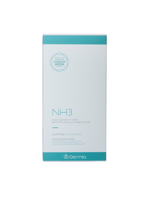 CARTUCHOS DERMIA NH3 150 MICROMÉTRO SILICONE COM 10 UNIDADES